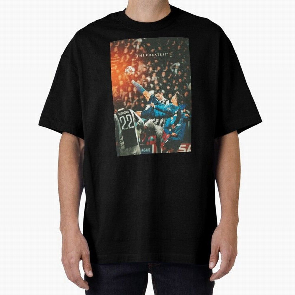 Ronaldo Bicycle Kick Skills Greatest, Ronaldo Gifts, Ronaldo Best Selling , Ronaldo Top Items Poste Oversized T-Shirt Bring Global Tournament Vibes to Global Football Passion for FIFA World Cup 2026, Inspired by Messi and Cristiano Ronaldo,