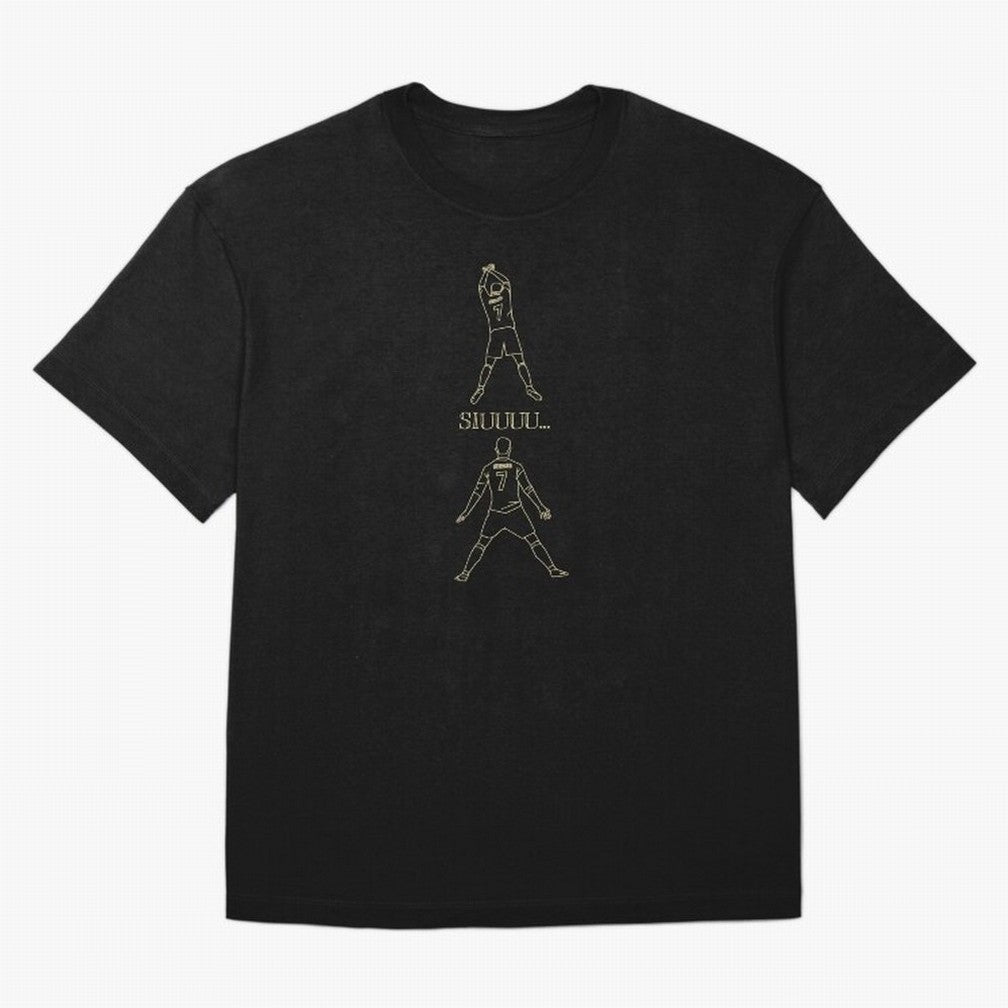 Cristiano Ronaldo siuuu Oversized T-Shirt Bring a Vintage Feel to FIFA World Cup 2026 Group Stage Centered on Mbappe, Spain Energy, Sports Nostalgia, International Competition, Famous Players and Unforgettable Victories; Great for Watch Parties,