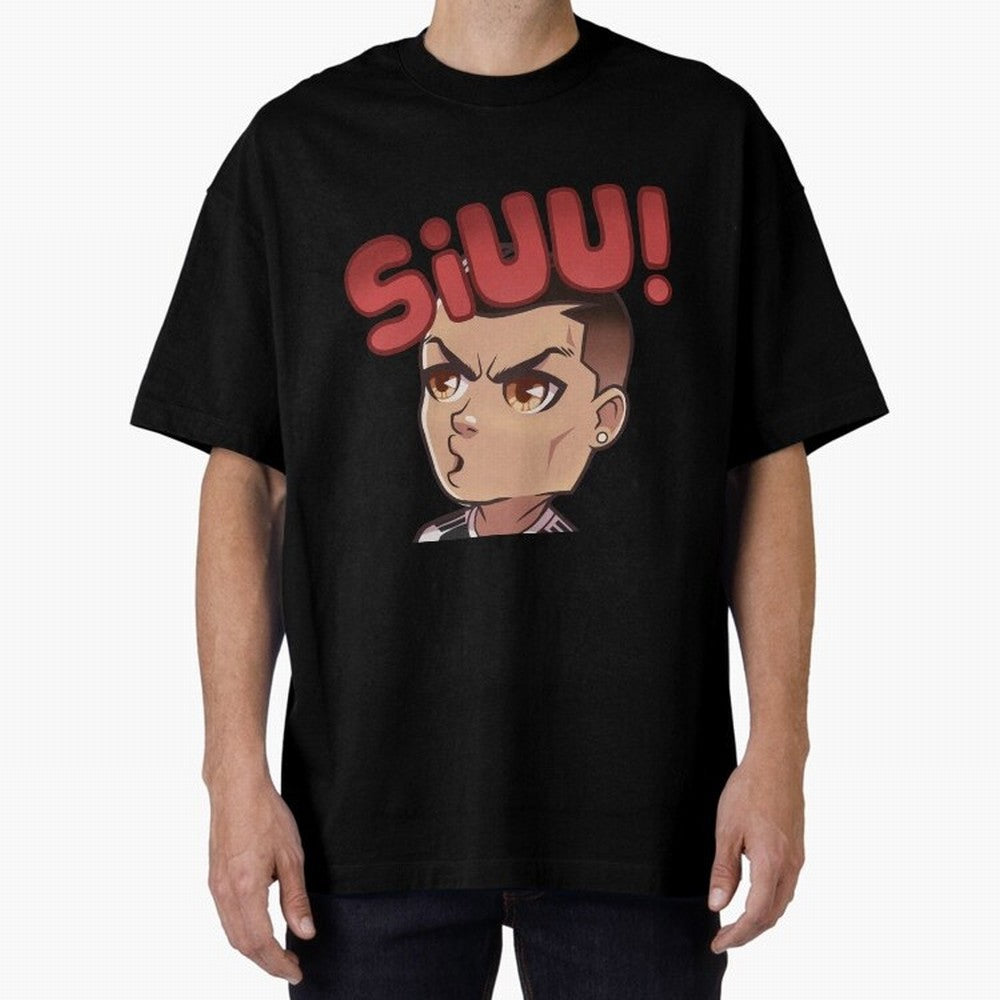 Cristiano Ronaldo Siuuu Oversized T-Shirt Bring Home FIFA World Cup 2026 USA Canada Mexico Spirit, Connected to Portugal, Cristiano Ronaldo, Football Passion, Legendary Performances, Festival Vibes and Supporter Community; Made for Die Hard