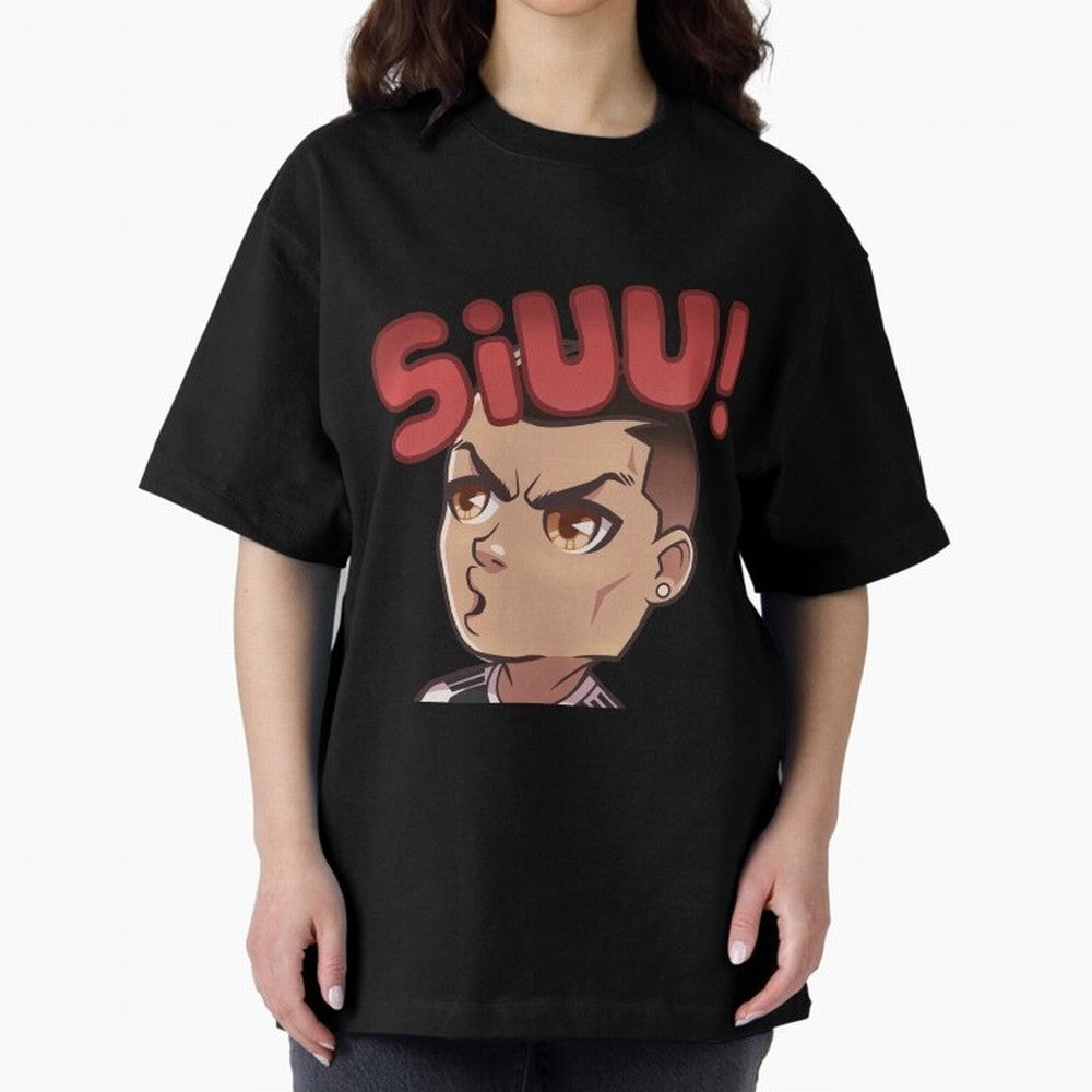 Cristiano Ronaldo Siuuu Oversized T-Shirt Bring Home FIFA World Cup 2026 USA Canada Mexico Spirit, Connected to Portugal, Cristiano Ronaldo, Football Passion, Legendary Performances, Festival Vibes and Supporter Community; Made for Die Hard