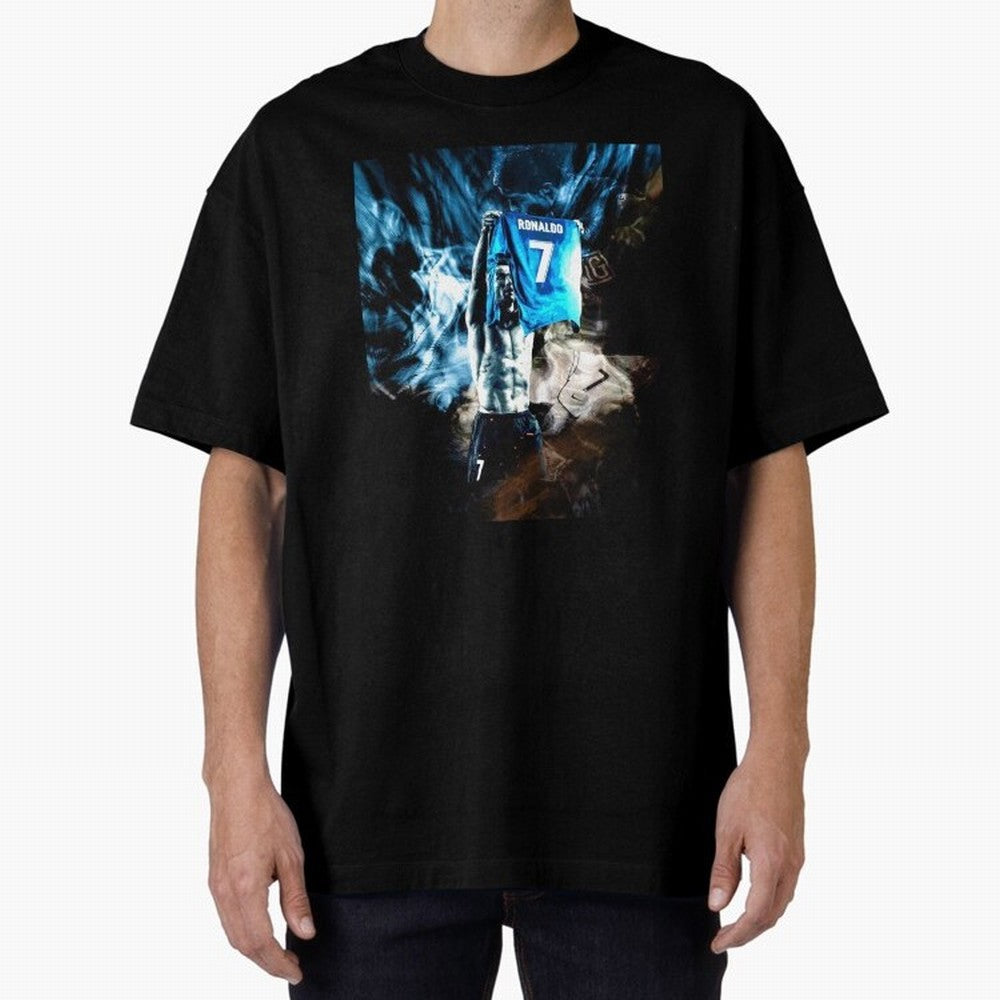 Cristiano Ronaldo Graphic Oversized T-Shirt Share the Excitement of Global Football Passion for FIFA World Cup 2026, with Neymar, Spain and Netherlands, Football Festival Excitement, Trophy Ambitions, Country Rivalries and Star Player Buzz; Ideal