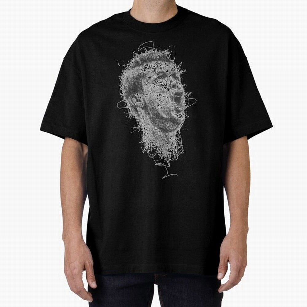 Painting Ronaldo Art Oversized T-Shirt Celebrate the Magic of FIFA World Cup 2026 USA Canada Mexico for Fans of Messi, CR7 and Mbappe and Brazil, Portugal and Argentina, Bringing Football Passion, Legendary Performances, Festival Vibes and
