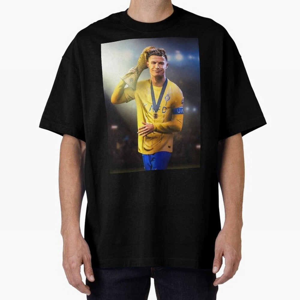Cristiano Ronaldo Oversized T-Shirt Celebrate Football Dreams Across Match Day Hype around FIFA World Cup 2026 Group Stage, Neymar, Portugal, Fan Favorite Moments, National Team Passion, Big Match Drama and Soccer History; Made for Collectors Who