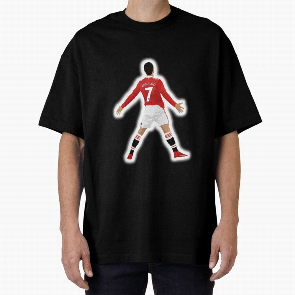 Art Cristiano Ronaldo Oversized T-Shirt Experience FIFA World Cup 2026 with Neymar, Portugal, Spain and Germany Energy, Game Day Rituals, Football Legends, Country Pride and the Road to the Final; Ideal for Football Dads, Football Moms, Friends,