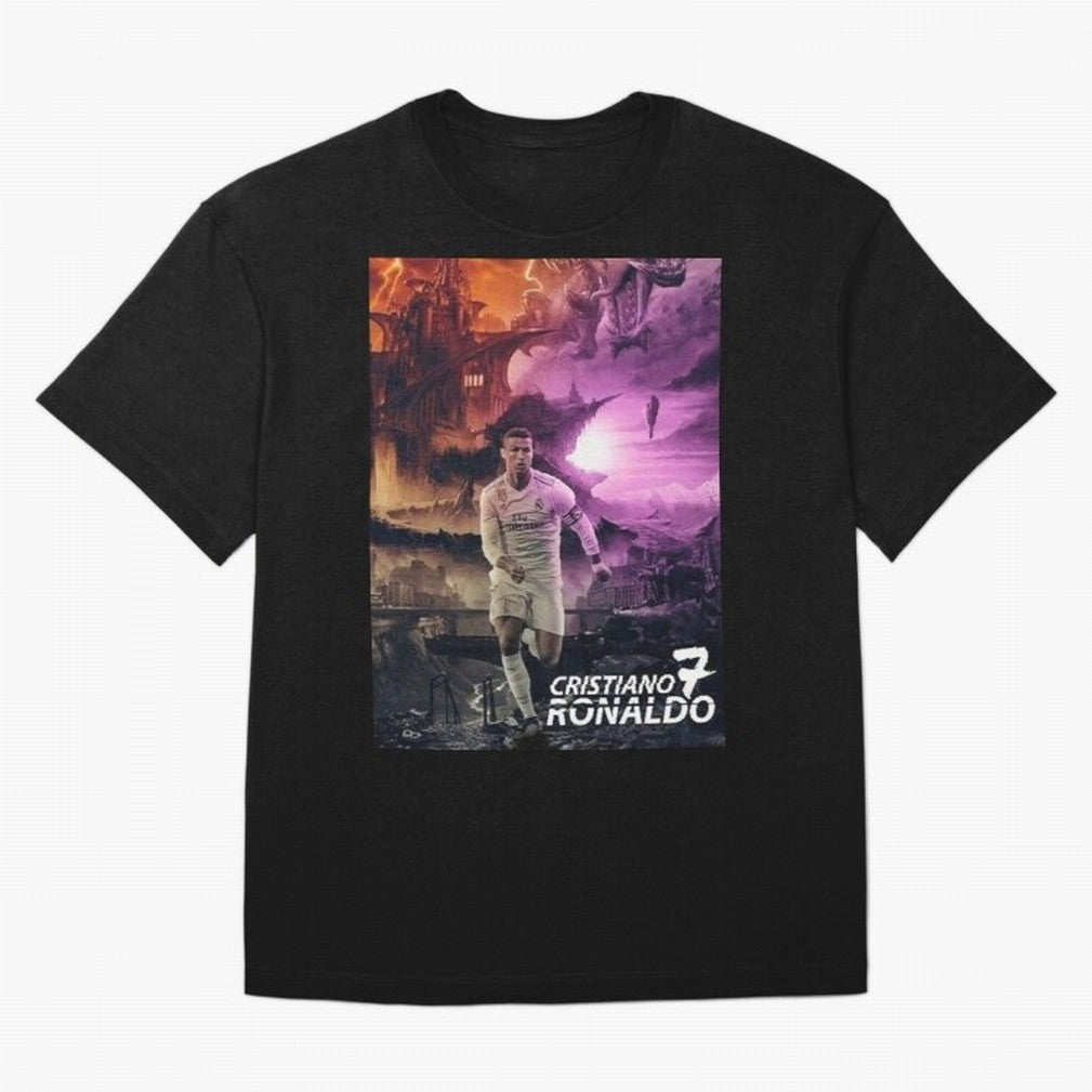 Cristiano Ronaldo | CR7 Design Oversized T-Shirt Show Your Tournament Heart for FIFA World Cup 2026 USA Canada Mexico Highlighting Messi, CR7 and Mbappe, Brazil Energy, Stadium Chants, National Pride, Trophy Dreams and Unforgettable Football