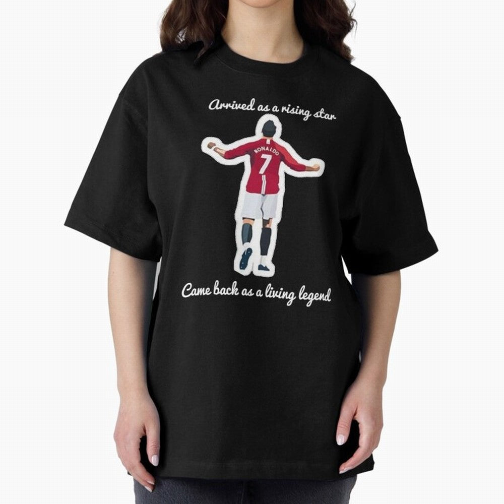 Cristiano Ronaldo Manchester United Siu Siuuu MUFC Oversized T-Shirt Treasure the FIFA World Cup 2026 USA Canada Mexico Journey through CR7 Highlights, Brazil Pride, Champion Mindset, Group Stage Buzz, Knockout Tension and Passionate Fan Culture;