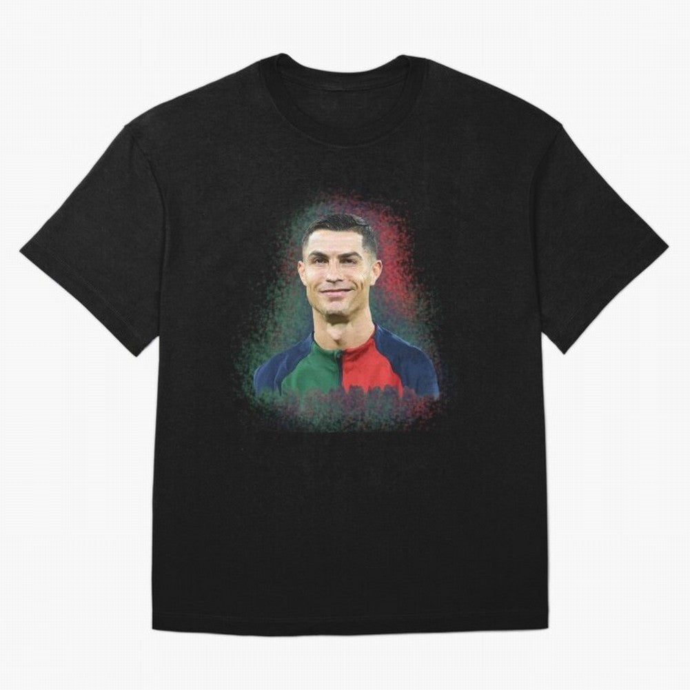 Cristiano Ronaldo digital art Oversized T-Shirt Show Your Love for FIFA World Cup 2026 Filled with CR7 and Messi, Netherlands Energy, Global Supporter Spirit, Legendary Goals, National Colors and Tournament Celebration; Built for Supporters Chasing