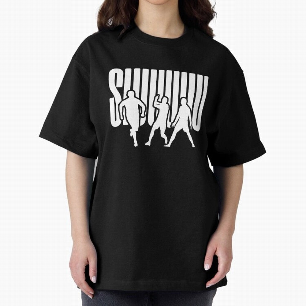 Siuuu Cristiano ronaldo suiii Oversized T-Shirt Remember Iconic Moments from Match Day Hype around FIFA World Cup 2026, Messi, CR7 and Mbappe, Portugal, Global Supporter Spirit, Legendary Goals, National Colors and Tournament Celebration; Perfect