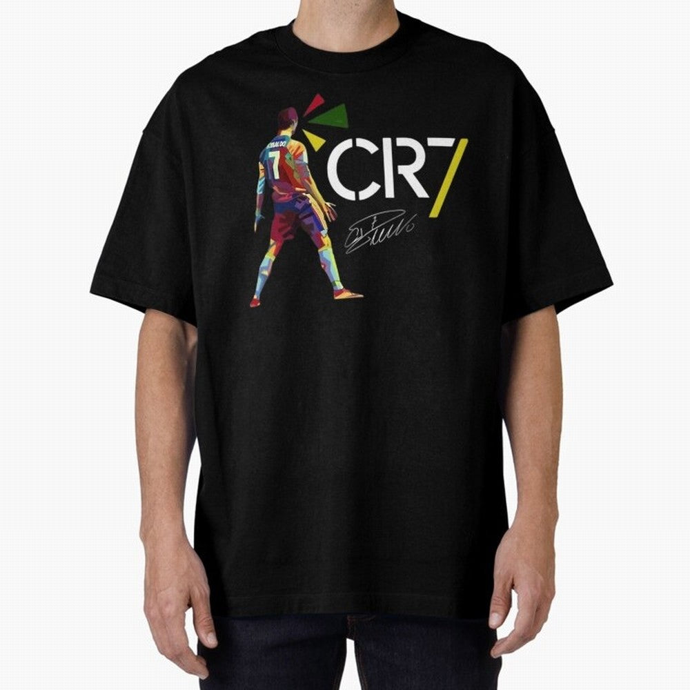 Cr7 Cristiano Ronaldo Signature Oversized T-Shirt Bring Home FIFA World Cup 2026 USA Canada Mexico Driven by Haaland and Mbappe, Netherlands Energy, Sports Nostalgia, International Competition, Famous Players and Unforgettable Victories; Ideal for