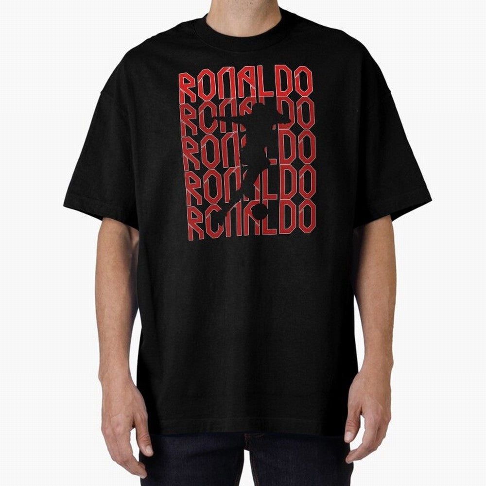 Cristiano Ronaldo Oversized T-Shirt Treasure Match Day Hype around FIFA World Cup 2026, Mbappe and Neymar, Spain and Netherlands, Retro Football Energy, Iconic Rivalries, Trophy Chase Drama and Stadium Atmosphere; Ideal for Fans Who Follow Messi,