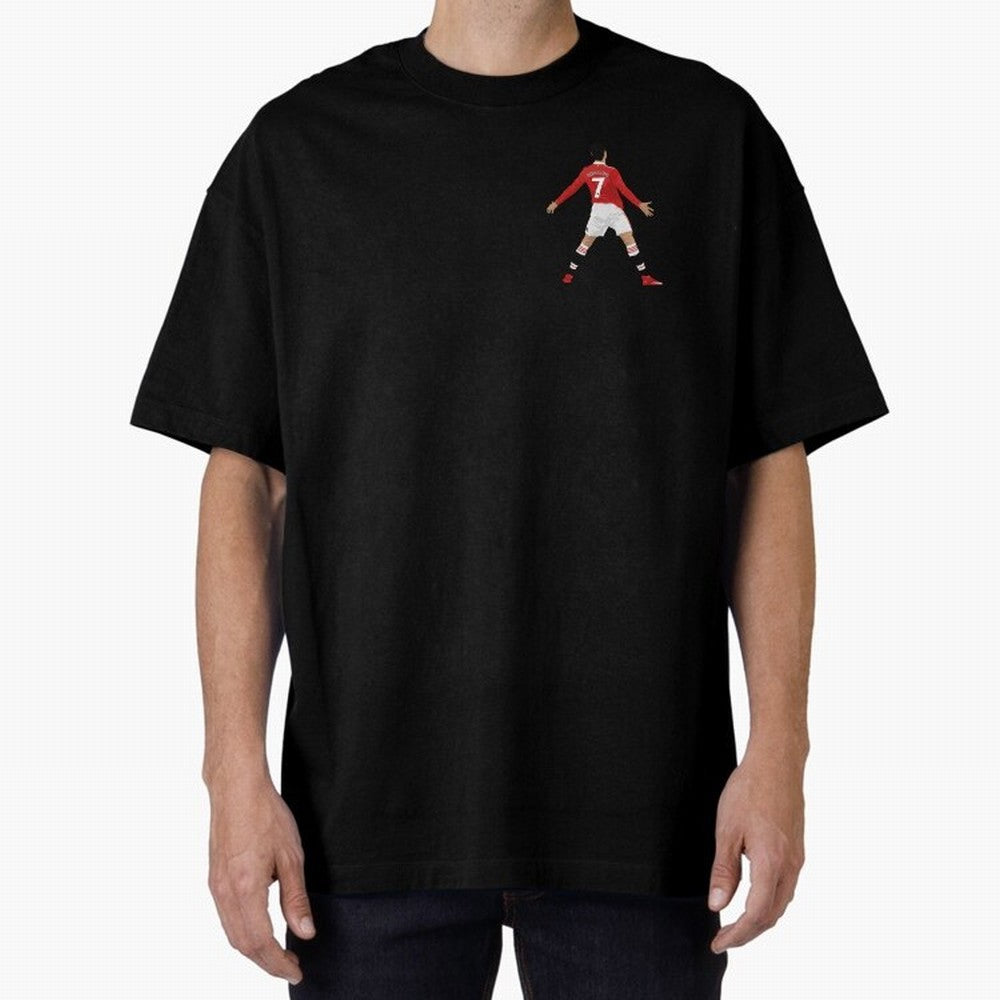 Ronaldo CR7 - Manchester Unided Oversized T-Shirt Celebrate Every Goal in FIFA World Cup 2026 for Fans of Neymar, Haaland and Cristiano Ronaldo and Brazil, Portugal and Argentina, Bringing Football Festival Excitement, Trophy Ambitions, Country