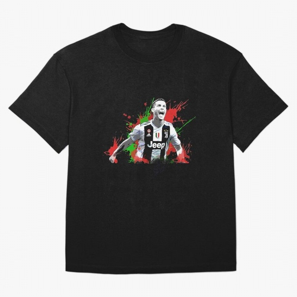 Cristiano Ronaldo Cristiano Ronaldo Oversized T-Shirt Make Memories around FIFA World Cup 2026 Centered on Haaland, Spain Energy, Worldwide Fan Energy, Dramatic Goals, Stadium Lights and Championship Celebrations; Perfect for Supporters Who Want