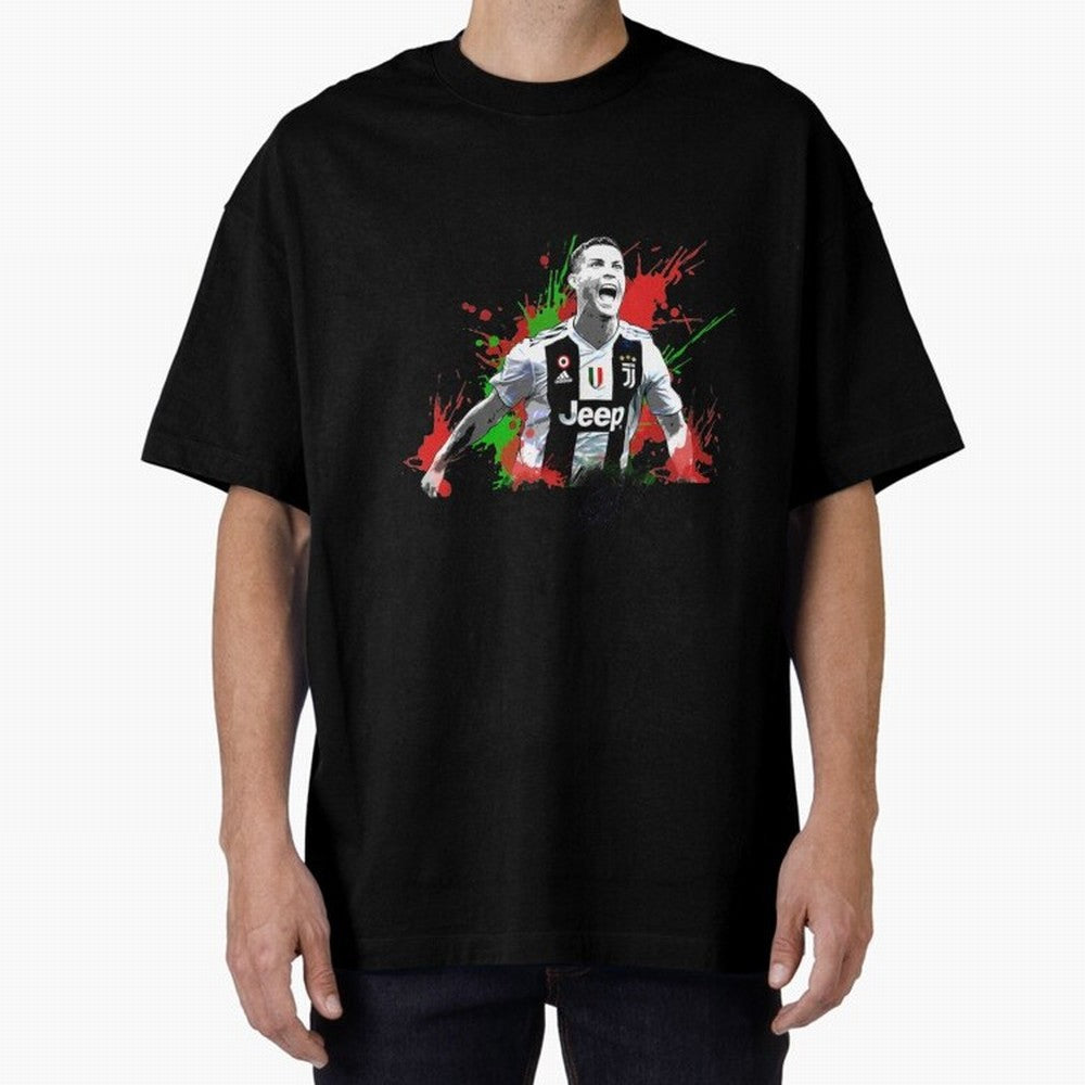 Cristiano Ronaldo Cristiano Ronaldo Oversized T-Shirt Make Memories around FIFA World Cup 2026 Centered on Haaland, Spain Energy, Worldwide Fan Energy, Dramatic Goals, Stadium Lights and Championship Celebrations; Perfect for Supporters Who Want