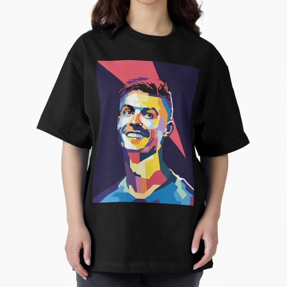 Cristiano Ronaldo Cristiano Ronaldo Oversized T-Shirt Celebrate the Biggest Stage of FIFA World Cup 2026 USA Canada Mexico for Fans of CR7 and Messi and England, Bringing Championship Spirit, Famous Goals, Roaring Crowds and International Football