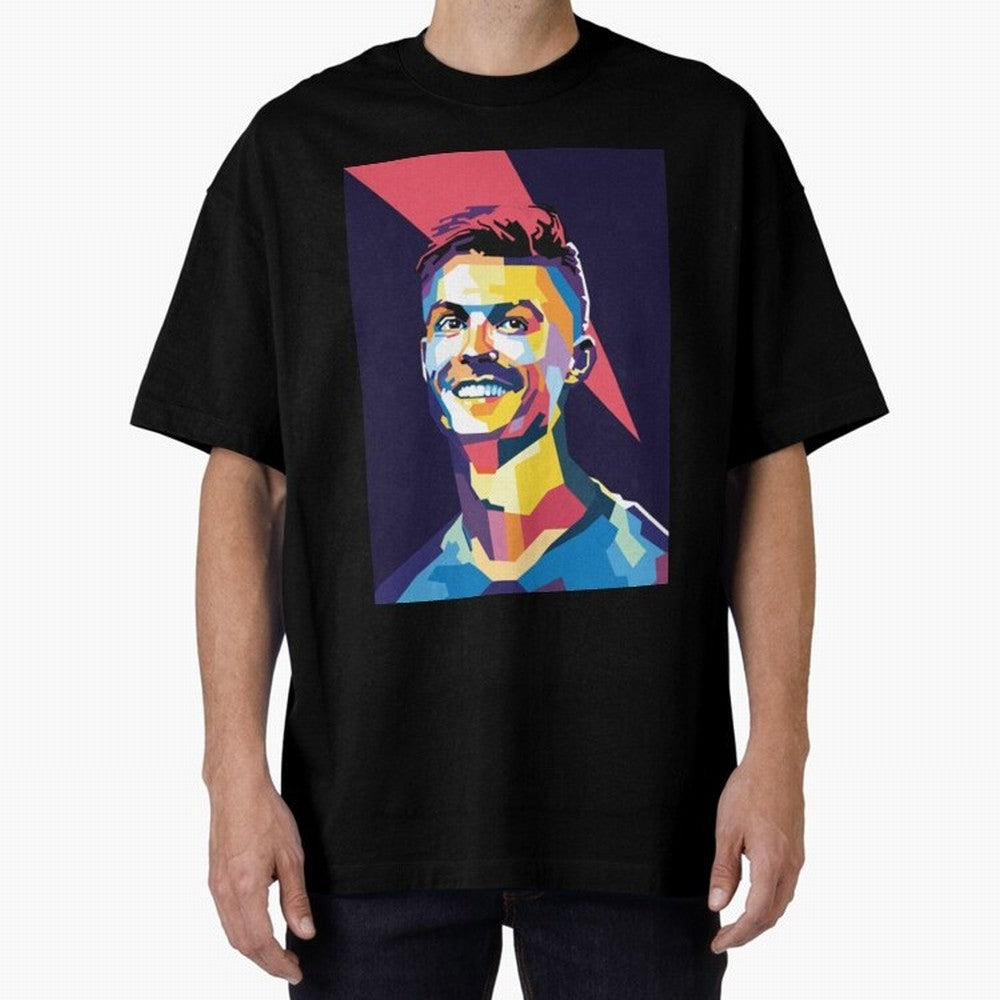 Cristiano Ronaldo Cristiano Ronaldo Oversized T-Shirt Celebrate the Biggest Stage of FIFA World Cup 2026 USA Canada Mexico for Fans of CR7 and Messi and England, Bringing Championship Spirit, Famous Goals, Roaring Crowds and International Football