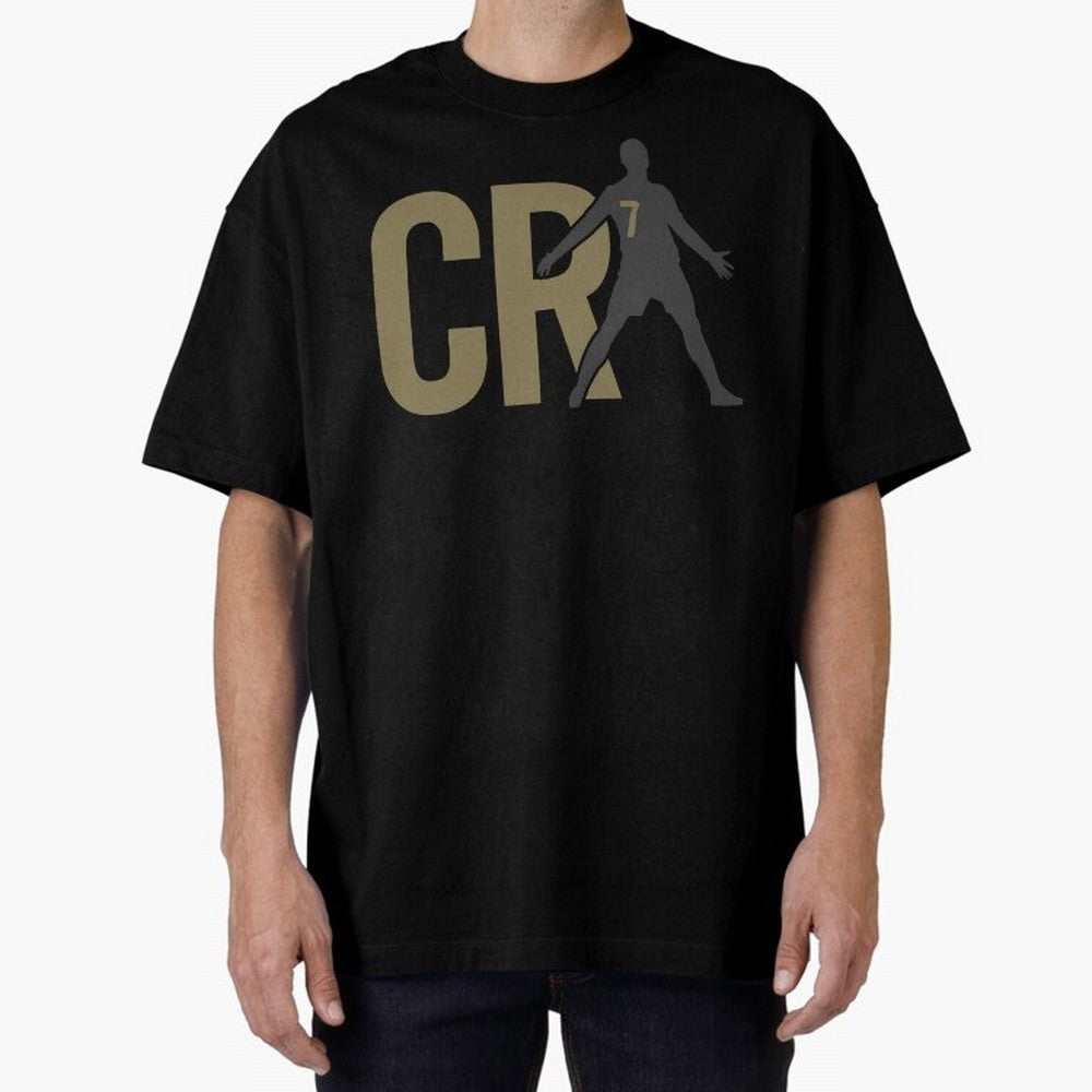 CR7 - Cristiano Ronaldo Oversized T-Shirt Show Championship Spirit for Global Football Passion for FIFA World Cup 2026, Highlighting CR7, Germany, Football History, Final Match Energy, Crowd Noise and Once in a Lifetime Moments; Created for Match