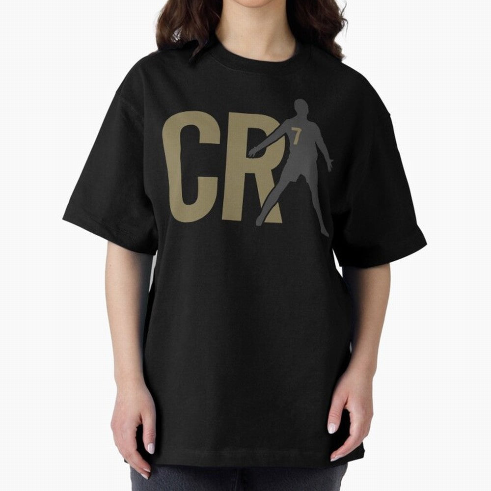 CR7 - Cristiano Ronaldo Oversized T-Shirt Show Championship Spirit for Global Football Passion for FIFA World Cup 2026, Highlighting CR7, Germany, Football History, Final Match Energy, Crowd Noise and Once in a Lifetime Moments; Created for Match