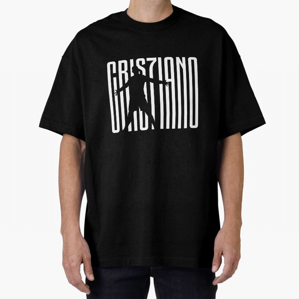 Cristiano Ronaldo Oversized T-Shirt Show Passion for the Stars of FIFA World Cup 2026 USA Canada Mexico Filled with CR7 and Messi, England Energy, Retro Football Energy, Iconic Rivalries, Trophy Chase Drama and Stadium Atmosphere; Ideal for
