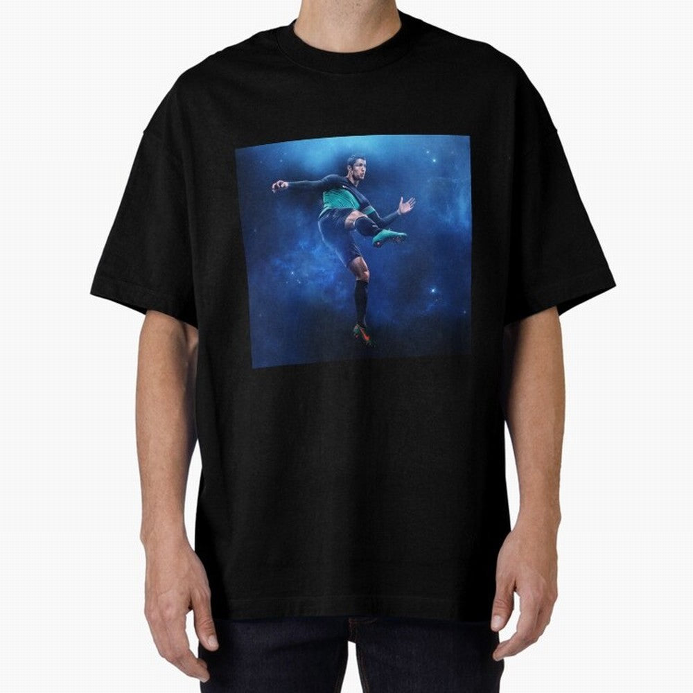 cristiano ronaldo #005 Oversized T-Shirt Support Global Football Passion for FIFA World Cup 2026 USA Canada Mexico, Highlighting Haaland, Spain and Netherlands, Retro Football Energy, Iconic Rivalries, Trophy Chase Drama and Stadium Atmosphere;