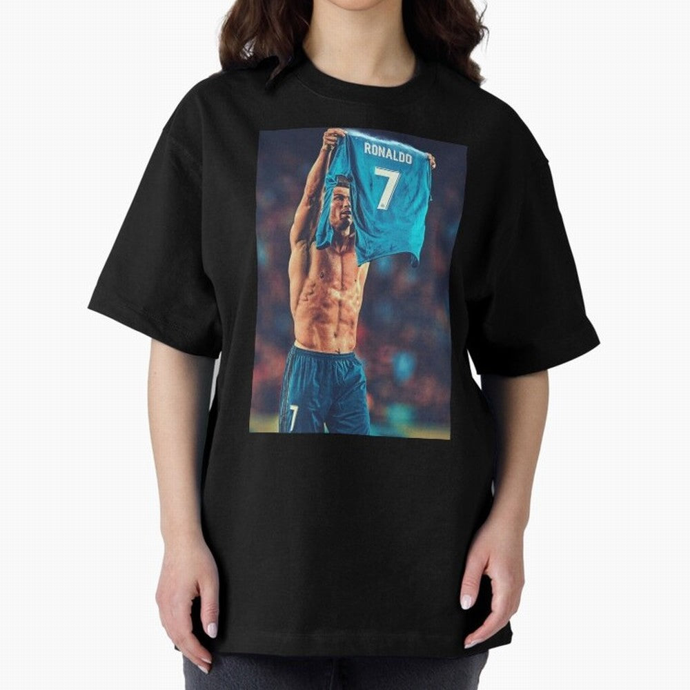Cristiano Ronaldo Siu Goat,Ronaldo Gifts, Ronaldo Best Selling , Ronaldo Top Items Oversized T-Shirt Honor Football Greatness during Global Football Passion for FIFA World Cup 2026 USA Canada Mexico, Inspired by CR7, England, Supporter Pride,