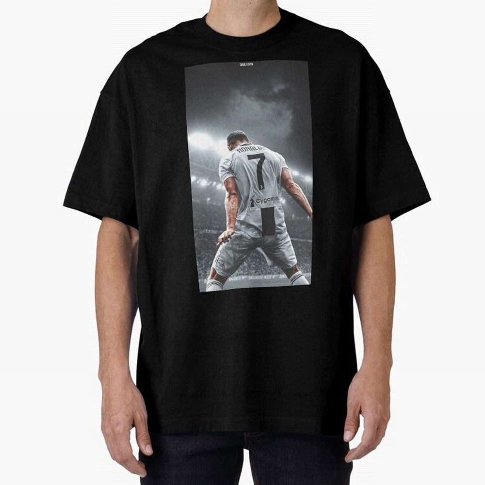 Cristiano Ronaldo Fantastic Oversized T-Shirt Mark Match Day Hype around FIFA World Cup 2026 Group Stage, Messi, Brazil, Game Day Rituals, Football Legends, Country Pride and the Road to the Final; Created for Match Day Parties, Soccer Gifts, Fan