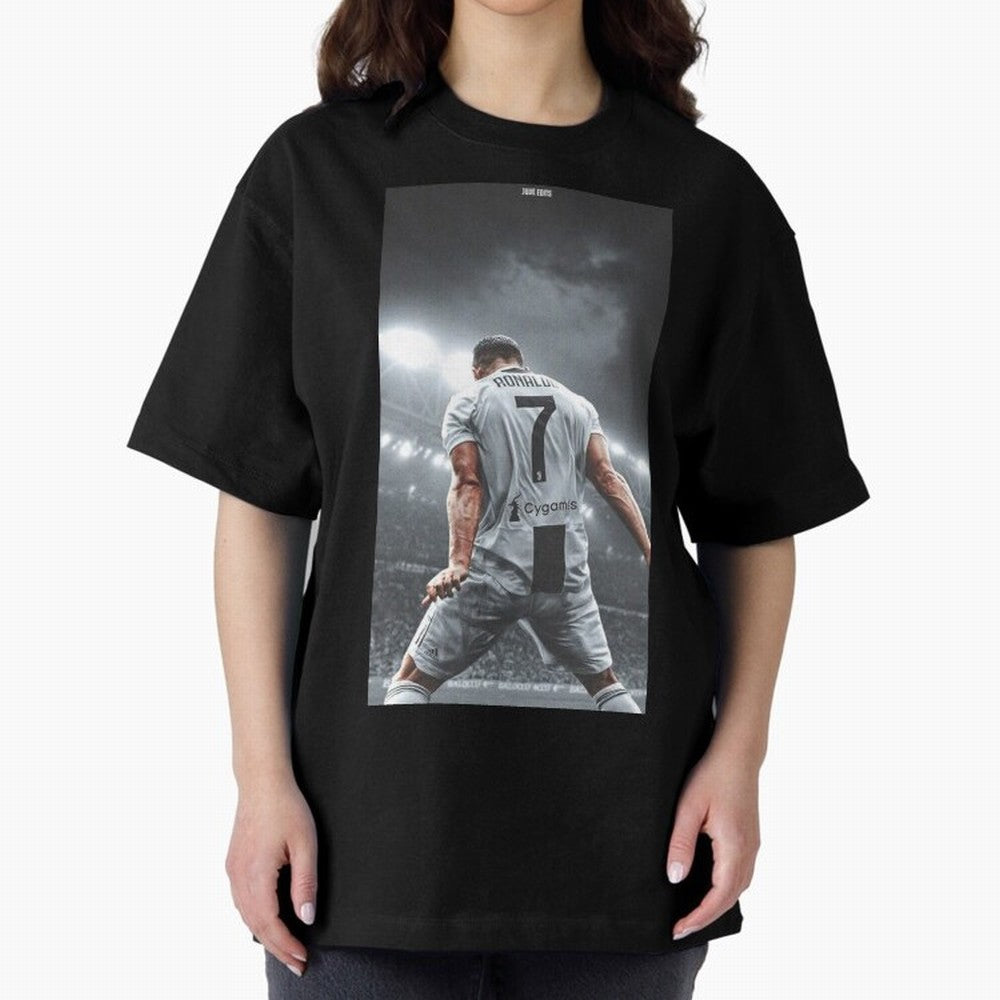Cristiano Ronaldo Fantastic Oversized T-Shirt Mark Match Day Hype around FIFA World Cup 2026 Group Stage, Messi, Brazil, Game Day Rituals, Football Legends, Country Pride and the Road to the Final; Created for Match Day Parties, Soccer Gifts, Fan