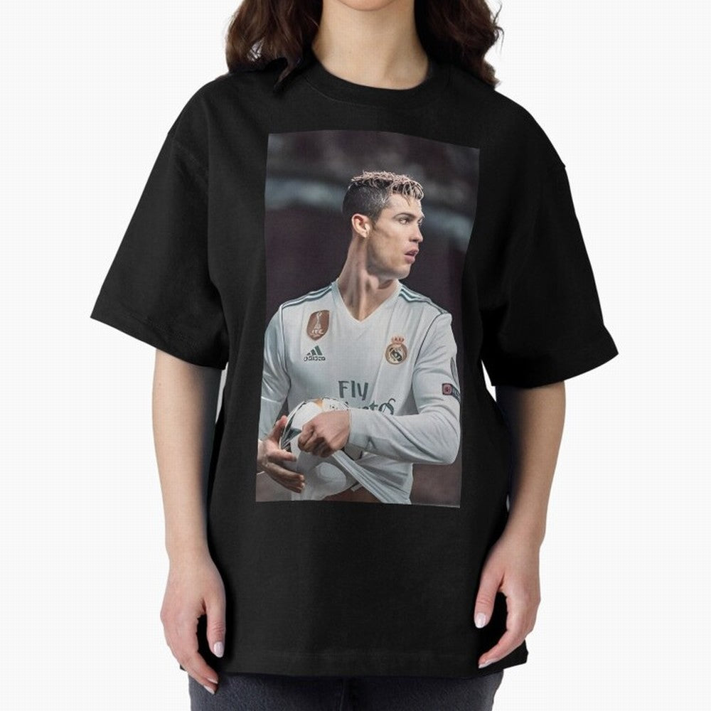 Cr7 Oversized T-Shirt Bring World Football Passion into Global Football Passion for FIFA World Cup 2026 Group Stage, Inspired by Mbappe, France and Portugal, Supporter Pride, Iconic Celebrations, Legendary Names and Global Match Day Energy; Created
