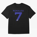 Ronaldo 7 Al-Nassr Football Club - Oversized T-Shirt Represent FIFA World Cup 2026 Spirit, Highlighting Argentina and Brazil, Messi, CR7 and Mbappe, Vintage Soccer Flavor, Modern Football Stars, National Flags and Final Night Emotion; Made for Die