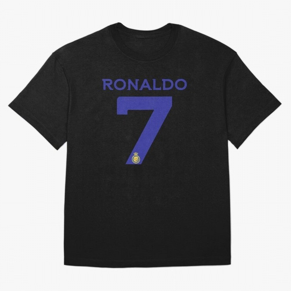 Ronaldo 7 Al-Nassr Football Club - Oversized T-Shirt Represent FIFA World Cup 2026 Spirit, Highlighting Argentina and Brazil, Messi, CR7 and Mbappe, Vintage Soccer Flavor, Modern Football Stars, National Flags and Final Night Emotion; Made for Die