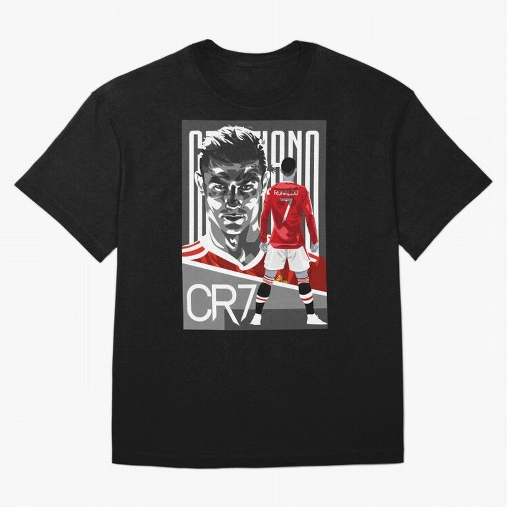 Cristiano Ronaldo in Red Oversized T-Shirt Bring a Champion Mindset to Global Football Passion for FIFA World Cup 2026 Group Stage, Celebrating CR7 and Messi, England, Supporter Pride, Iconic Celebrations, Legendary Names and Global Match Day