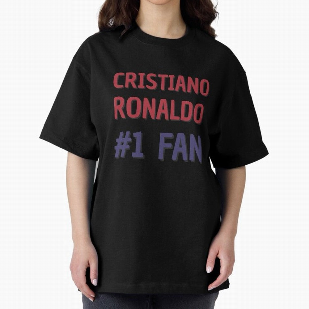 Cristiano Ronaldo - #1 Fan Oversized T-Shirt Feel the Trophy Chase of FIFA World Cup 2026 Spirit, Centered on England, France and Netherlands, Cristiano Ronaldo, Supporter Pride, Iconic Celebrations, Legendary Names and Global Match Day Energy;