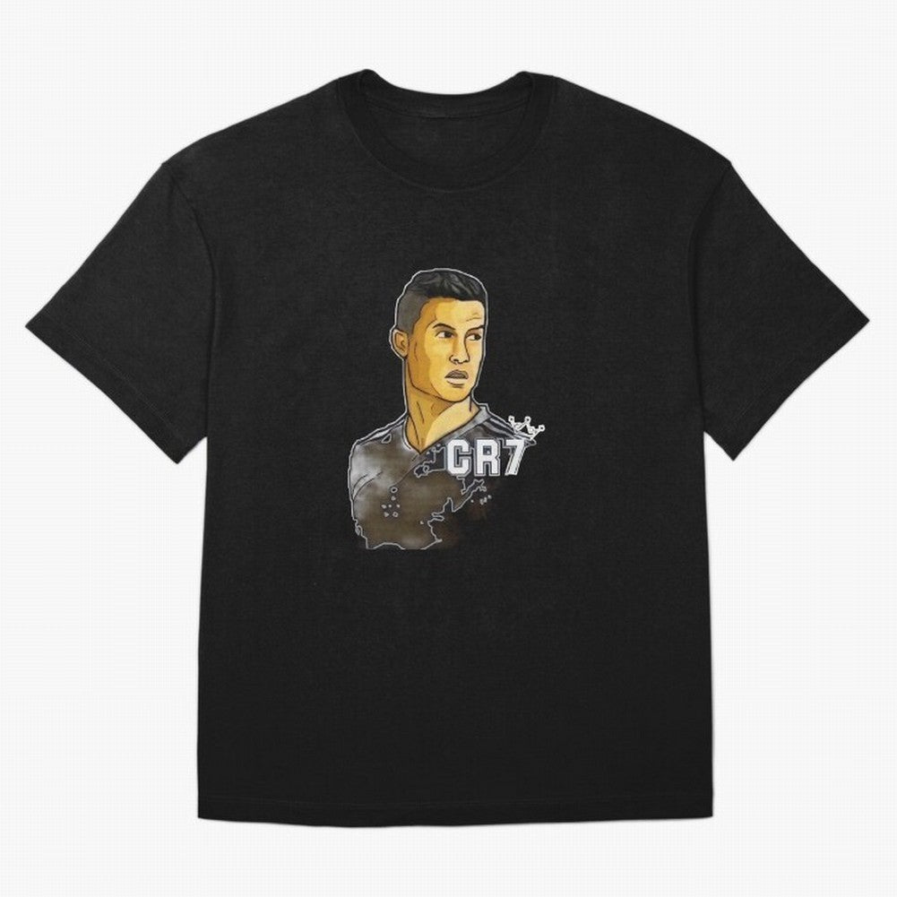 Cristiano Ronaldo digital art Oversized T-Shirt Honor the Football Icons of Match Day Hype around FIFA World Cup 2026 Group Stage, Mbappe, France, Global Supporter Spirit, Legendary Goals, National Colors and Tournament Celebration; Great for Watch