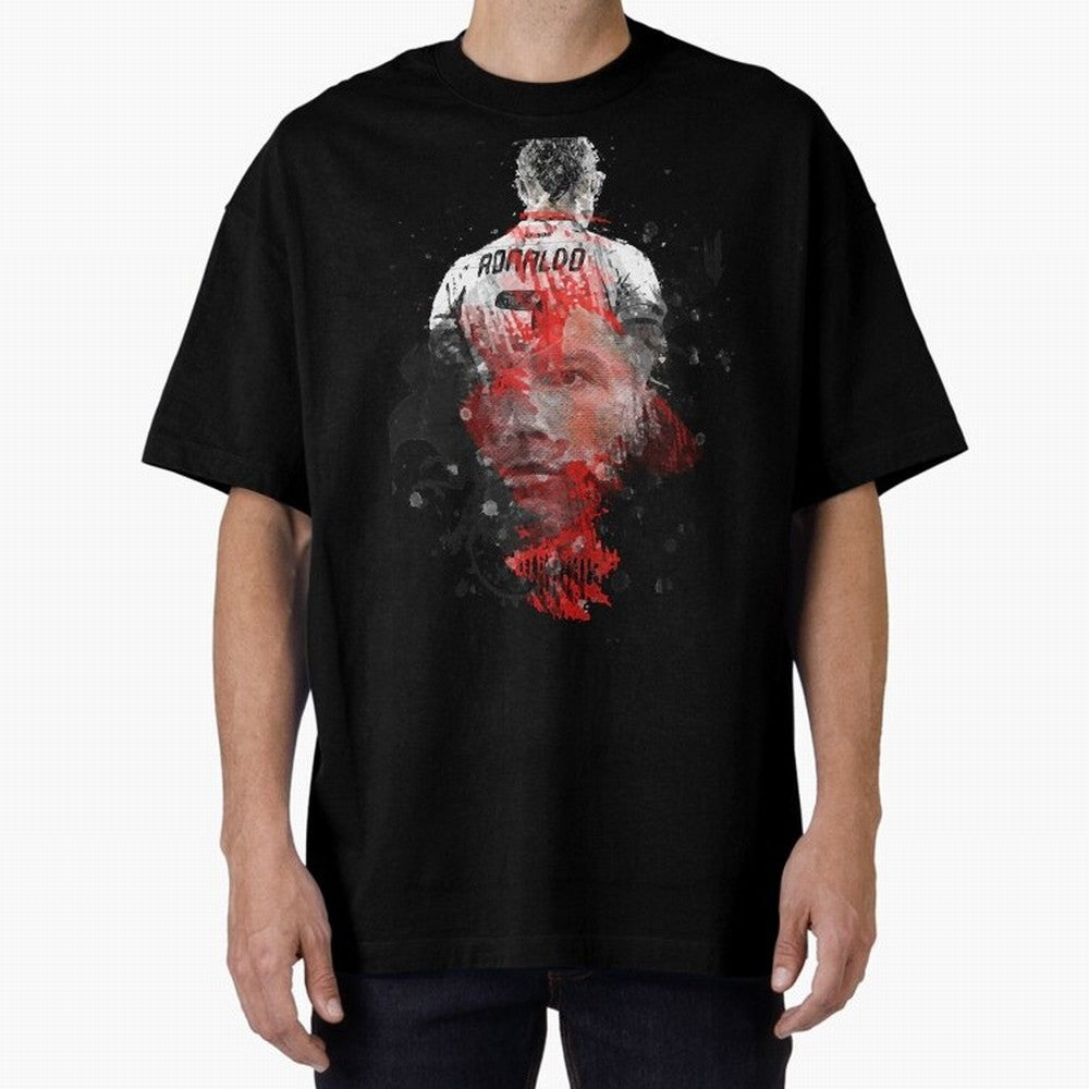 cristiano ronaldo Oversized T-Shirt Fuel Your Fan Pride for FIFA World Cup 2026 Group Stage Highlighting Messi and Cristiano Ronaldo, Portugal Energy, Football Passion, Legendary Performances, Festival Vibes and Supporter Community; Perfect for