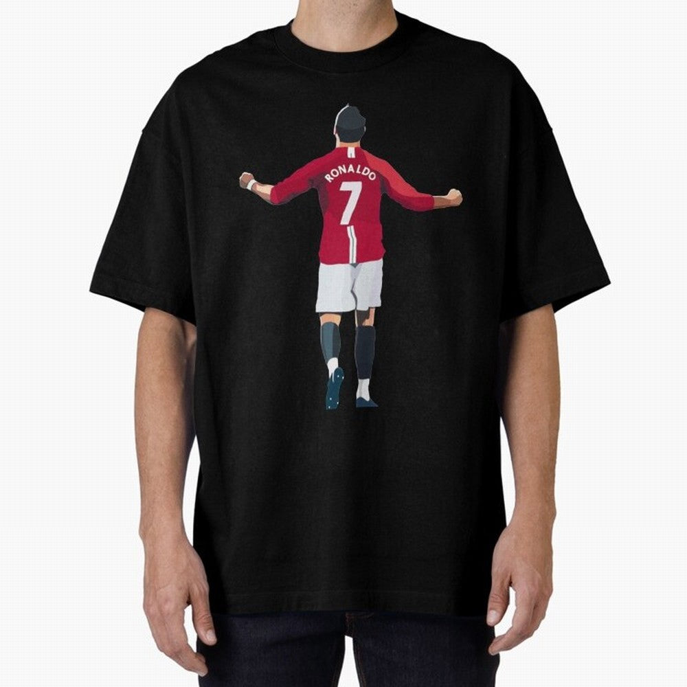 Cristiano Ronaldo Legend Cristiano Ronaldo Oversized T-Shirt Represent the Passion of Match Day Hype around FIFA World Cup 2026 Group Stage, Messi and Cristiano Ronaldo, France and Portugal, Vintage Soccer Flavor, Modern Football Stars, National