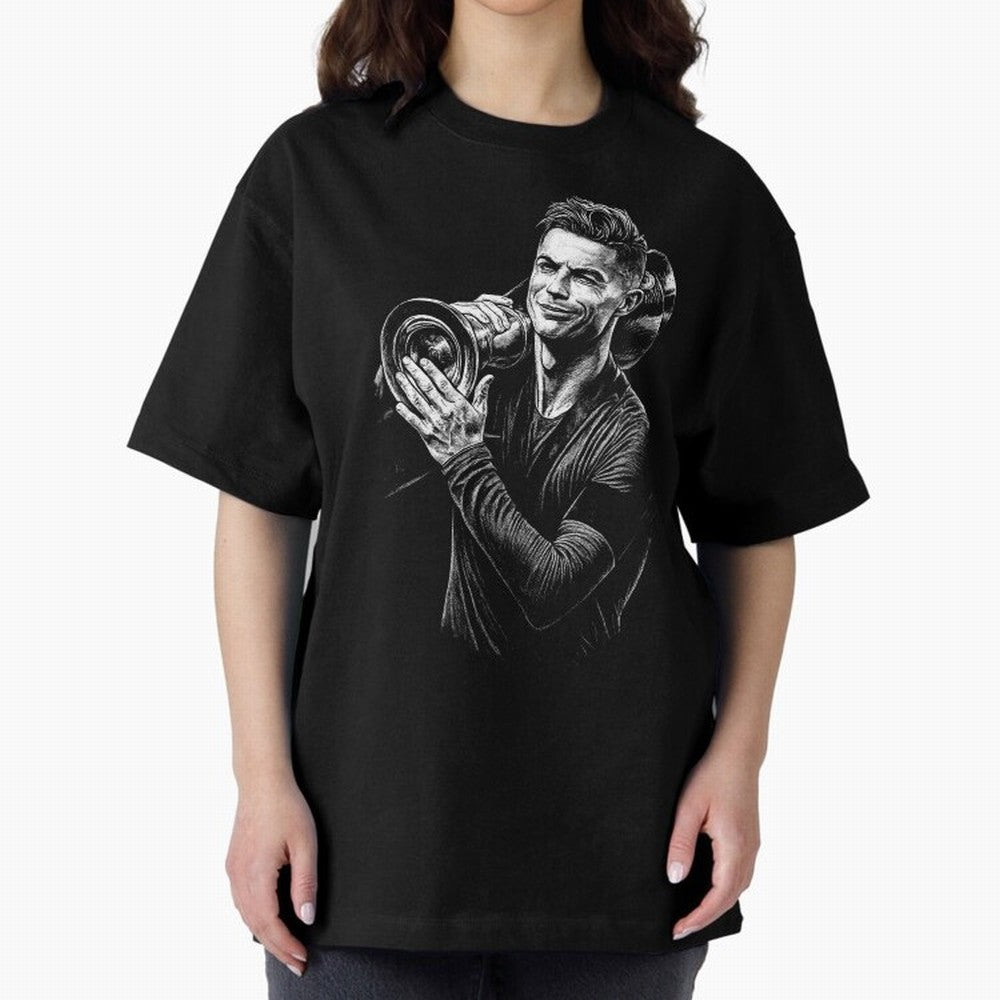 Cristiano Ronaldo Nations League Cup Oversized T-Shirt Carry the Colors and Pride of Match Day Hype around FIFA World Cup 2026 USA Canada Mexico, Neymar, Haaland and Cristiano Ronaldo, England, Stadium Memories, Football Loyalty, International