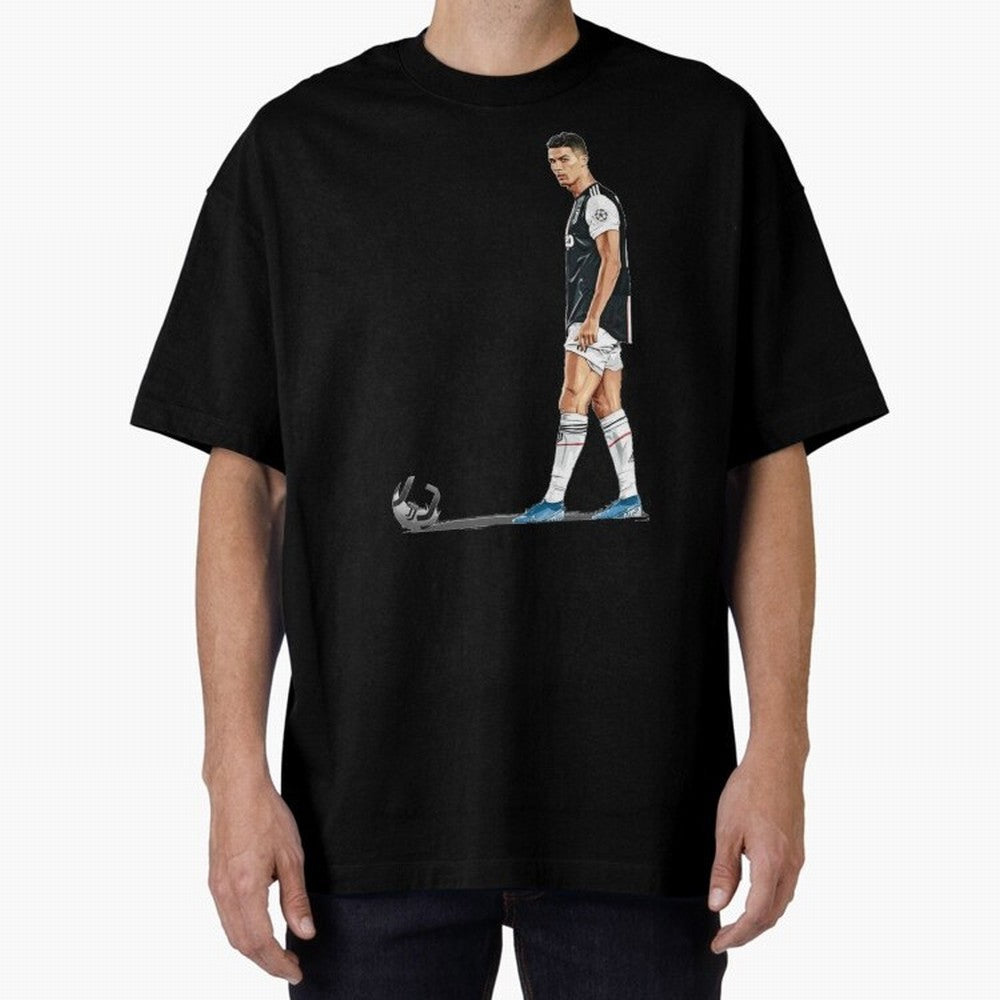 Ronaldo Watercolor Oversized T-Shirt Enjoy the Biggest Football Party of Global Football Passion for FIFA World Cup 2026, Made for Mbappe and Neymar, Netherlands, Soccer Culture, Superstar Moments, National Team Dreams and Competitive Fire; Perfect