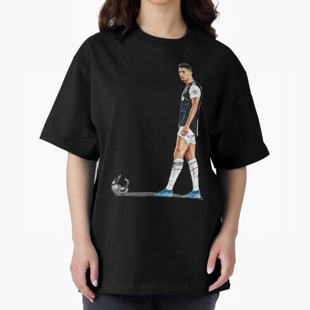 Ronaldo Watercolor Oversized T-Shirt Enjoy the Biggest Football Party of Global Football Passion for FIFA World Cup 2026, Made for Mbappe and Neymar, Netherlands, Soccer Culture, Superstar Moments, National Team Dreams and Competitive Fire; Perfect