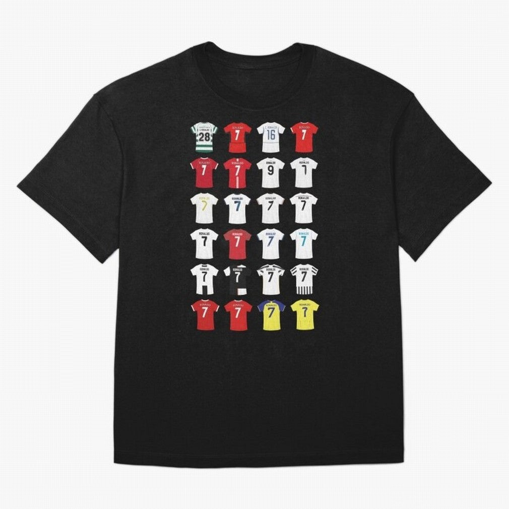 Cristiano Ronaldo Football Oversized T-Shirt Show Passion for the Stars of the FIFA World Cup 2026 Journey through Messi, CR7 and Mbappe Highlights, England Pride, Soccer Culture, Superstar Moments, National Team Dreams and Competitive Fire; Made