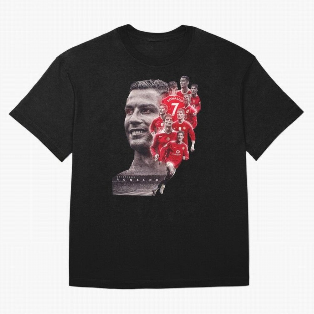 ronaldo Oversized T-Shirt Upgrade FIFA World Cup 2026 Spirit, Capturing France and Portugal, Messi, Sports Nostalgia, International Competition, Famous Players and Unforgettable Victories; Perfect for People Who Love Argentina, Brazil, France,