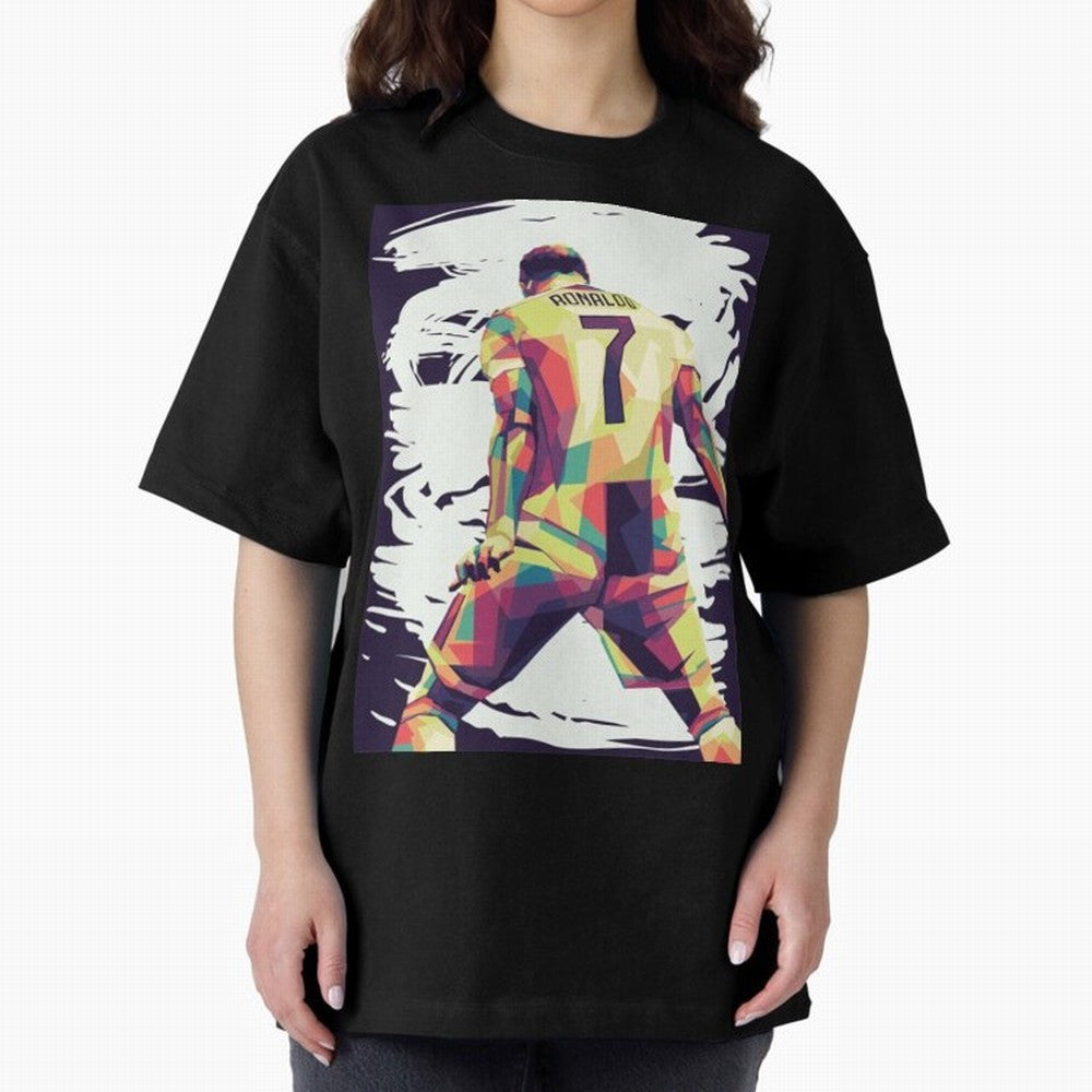 Cristiano Ronaldo Art cristiano ronaldo Oversized T-Shirt Join FIFA World Cup 2026 Made for Haaland, England Energy, Football Festival Excitement, Trophy Ambitions, Country Rivalries and Star Player Buzz; Perfect for People Who Love Argentina,