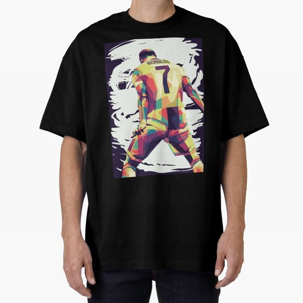 Cristiano Ronaldo Art cristiano ronaldo Oversized T-Shirt Join FIFA World Cup 2026 Made for Haaland, England Energy, Football Festival Excitement, Trophy Ambitions, Country Rivalries and Star Player Buzz; Perfect for People Who Love Argentina,
