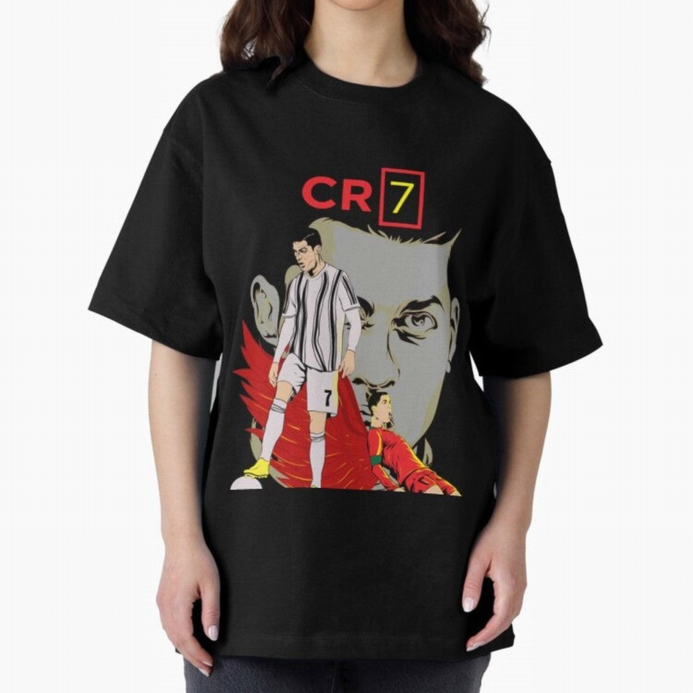 Cristiano Ronaldo Cristiano Ronaldo cr7 Oversized T-Shirt Cheer through Every Moment of FIFA World Cup 2026 Made for Neymar, Germany Energy, Supporter Pride, Iconic Celebrations, Legendary Names and Global Match Day Energy; Perfect for Fans,