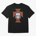 Portugal Soccer Logo Oversized T-Shirt Celebrate Classic Football Spirit in the FIFA World Cup 2026 Group Stage Journey through Mbappe Highlights, Argentina, France and Brazil Pride, Sports Nostalgia, International Competition, Famous Players and