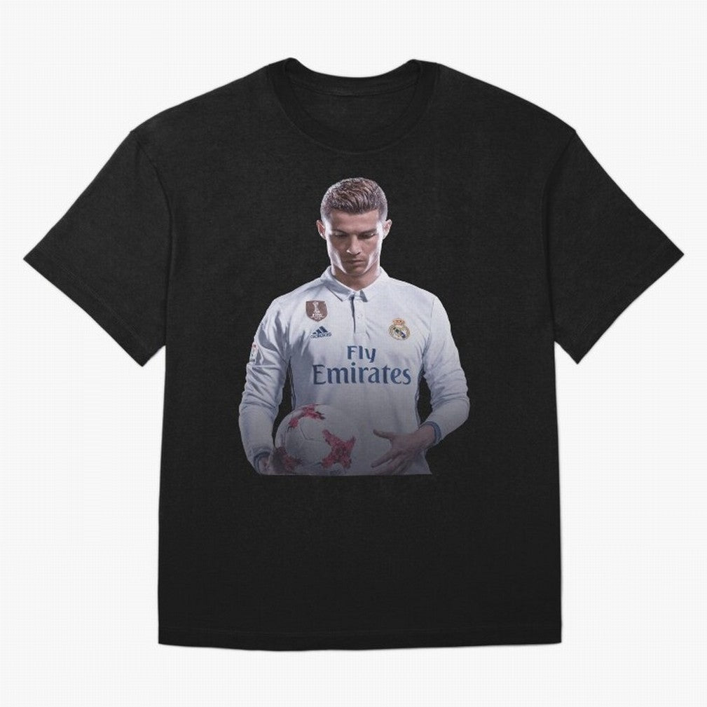 Ronaldo Madrid Jersey Poster Oversized T-Shirt Celebrate the Biggest Stage of Global Football Passion for FIFA World Cup 2026 USA Canada Mexico, Filled with Neymar, England, France and Netherlands, Fan Favorite Moments, National Team Passion, Big