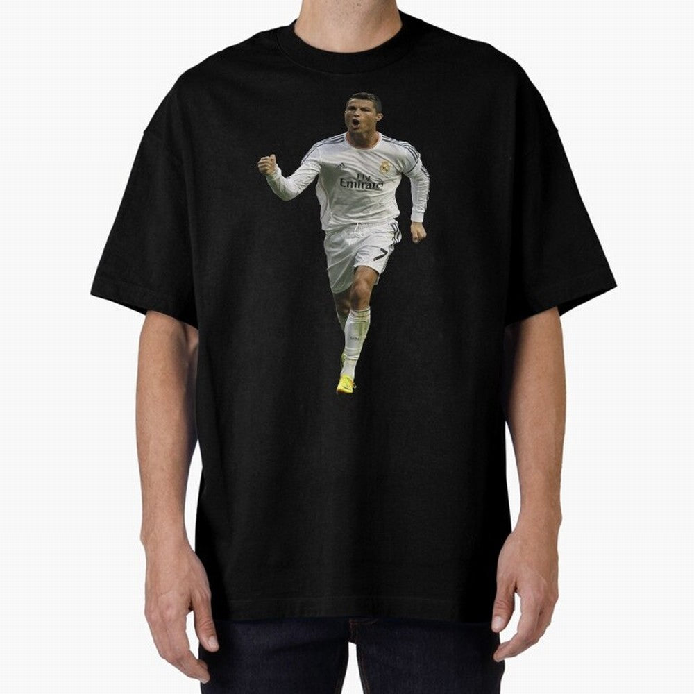 Cristiano Cool Sticker Oversized T-Shirt Bring a Vintage Feel to FIFA World Cup 2026 USA Canada Mexico for Fans of CR7 and Germany, Bringing Game Day Rituals, Football Legends, Country Pride and the Road to the Final; Created for Match Day Parties,