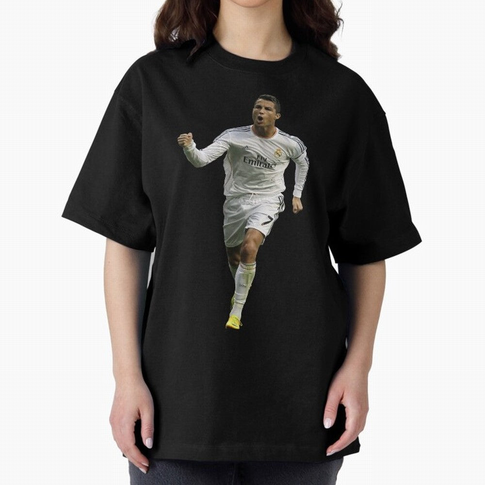 Cristiano Cool Sticker Oversized T-Shirt Bring a Vintage Feel to FIFA World Cup 2026 USA Canada Mexico for Fans of CR7 and Germany, Bringing Game Day Rituals, Football Legends, Country Pride and the Road to the Final; Created for Match Day Parties,