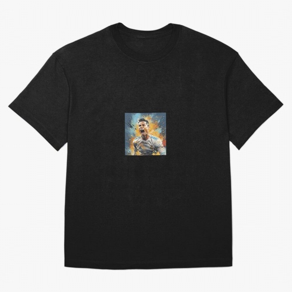 Cristiano Ronaldo Oversized T-Shirt Celebrate Soccer Greatness during Match Day Hype around FIFA World Cup 2026 Group Stage, Neymar, Haaland and Cristiano Ronaldo, Portugal, Spain and Germany, Match Day Excitement, Supporter Culture, Golden Goals