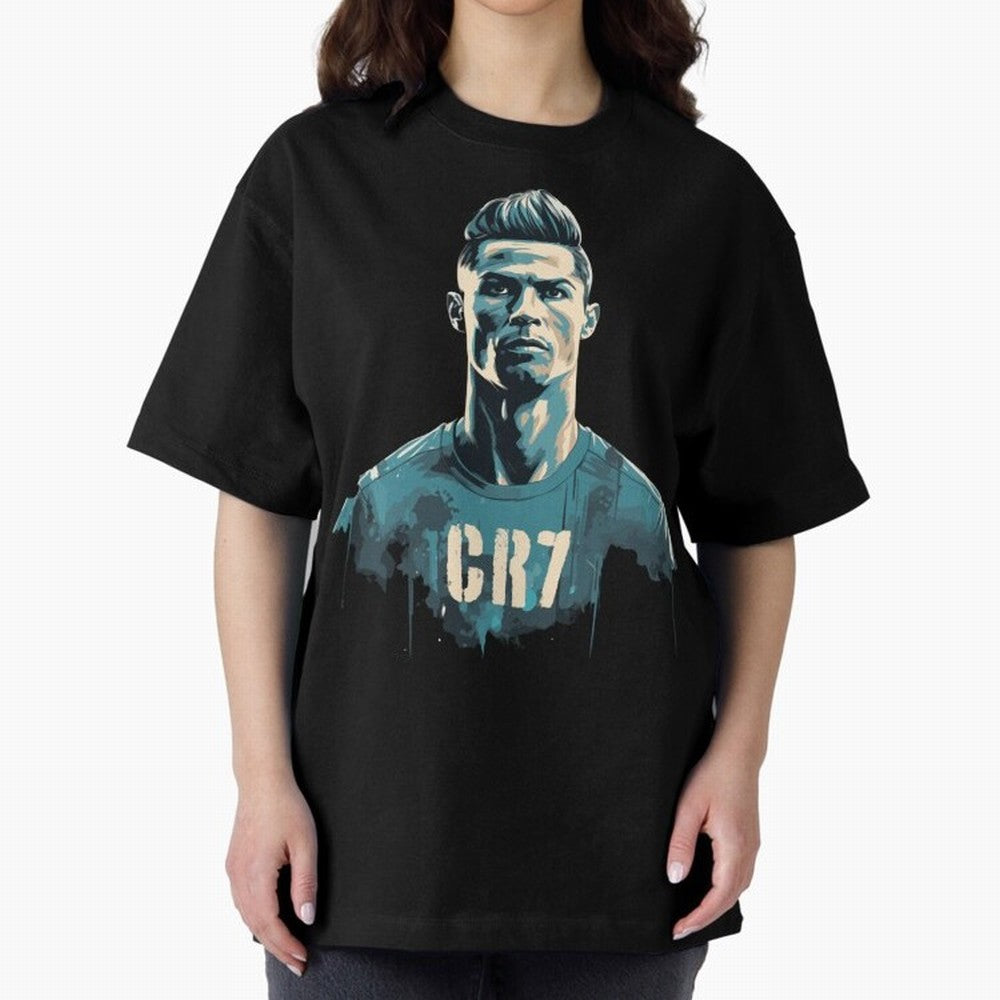 CR7 Oversized T-Shirt Upgrade FIFA World Cup 2026 Group Stage Spirit, Built around Brazil, Messi, Neymar and Mbappe, Stadium Memories, Football Loyalty, International Chants and Championship Tradition; Ideal for Fans Who Follow Messi, Cristiano