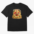 CR7 Five Ballon d'Or Trophies Cartoon ¨C Football Legend Illustration Oversized T-Shirt Bring Home FIFA World Cup 2026 for Fans of Cristiano Ronaldo, Haaland and CR7 and France and Portugal, Bringing Retro Football Energy, Iconic Rivalries, Trophy