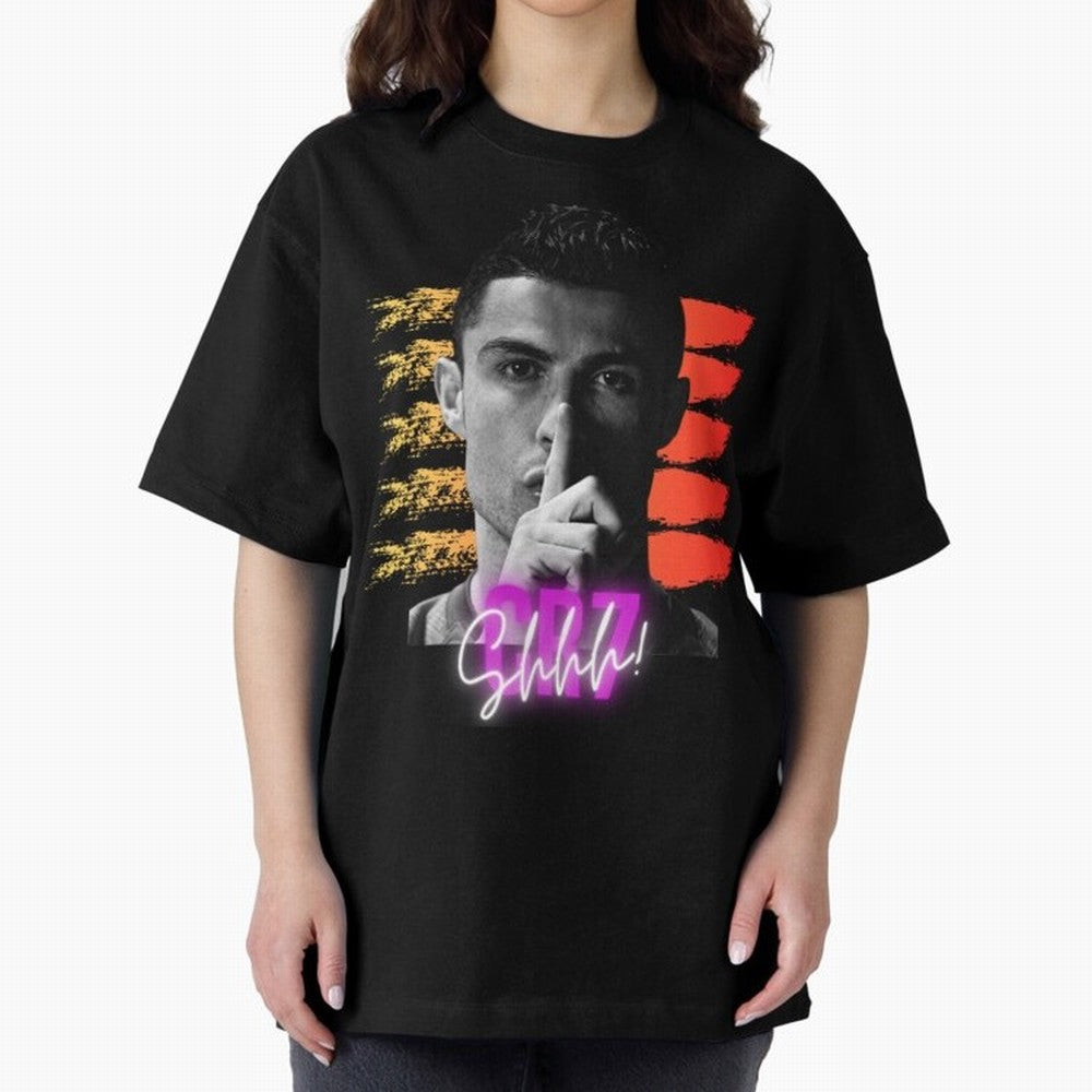 Cristiano Ronaldo cr7 Oversized T-Shirt Turn Up for Match Day Hype around FIFA World Cup 2026, Messi, Argentina, France and Brazil, Stadium Memories, Football Loyalty, International Chants and Championship Tradition; Great for Watch Parties, Sports